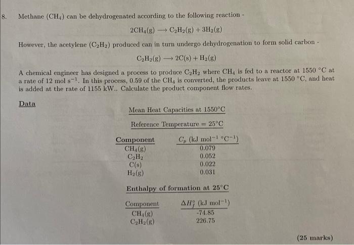  Answer quickly for thumbs up Answer is Methane (CH4) can be