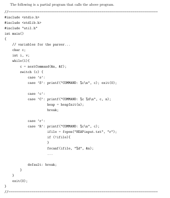 array of type ELEMENT with index ranging from 0 to capacity). The