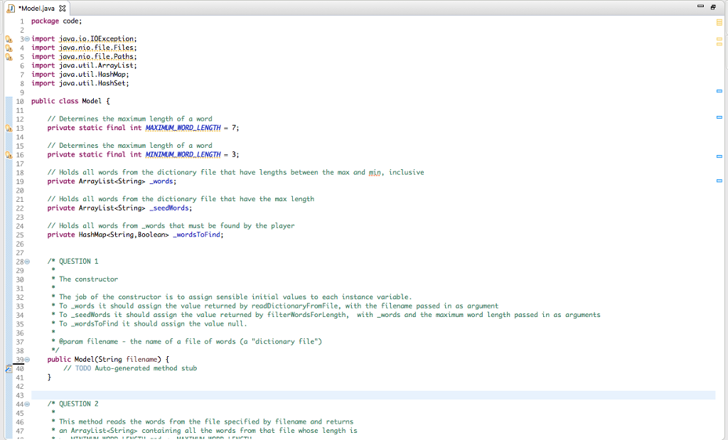  Copy and Paste version same as above Model.java below package code;