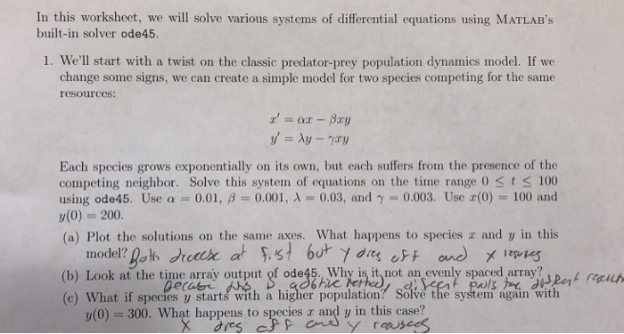  Matlab please include code as well as answers. In this worksheet,