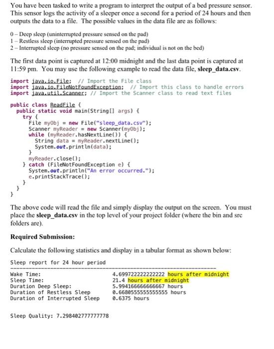 Code in Java programming please just the code will be fine