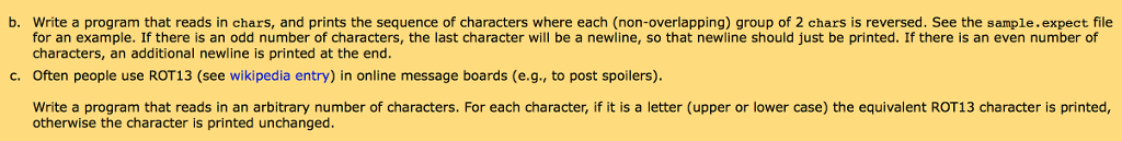 whitespace) until an READ CHAR_FAIL is returned. You may assume there will
