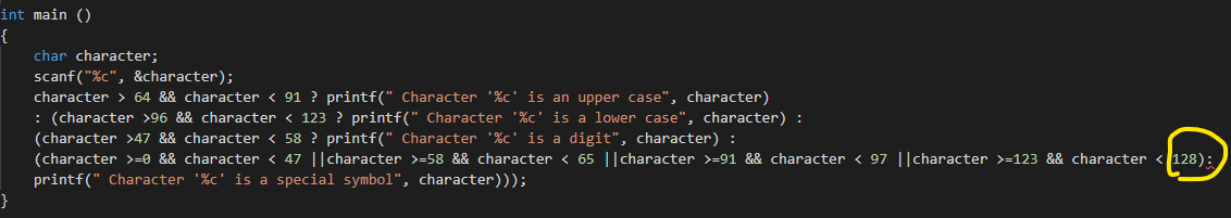 Hi there, i am converting the following code using conditional operators: ORIGINAL