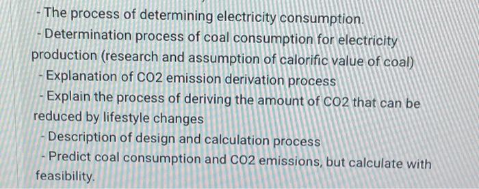  - The process of determining electricity consumption. - Determination process of