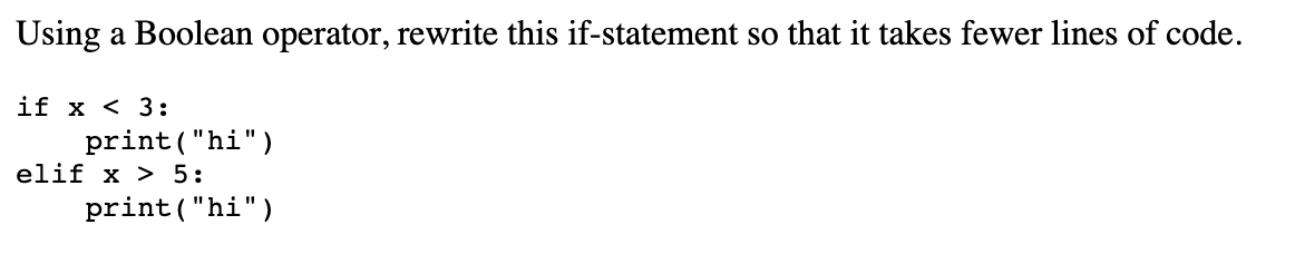 >>> b = False >>> a and b or True True Explain