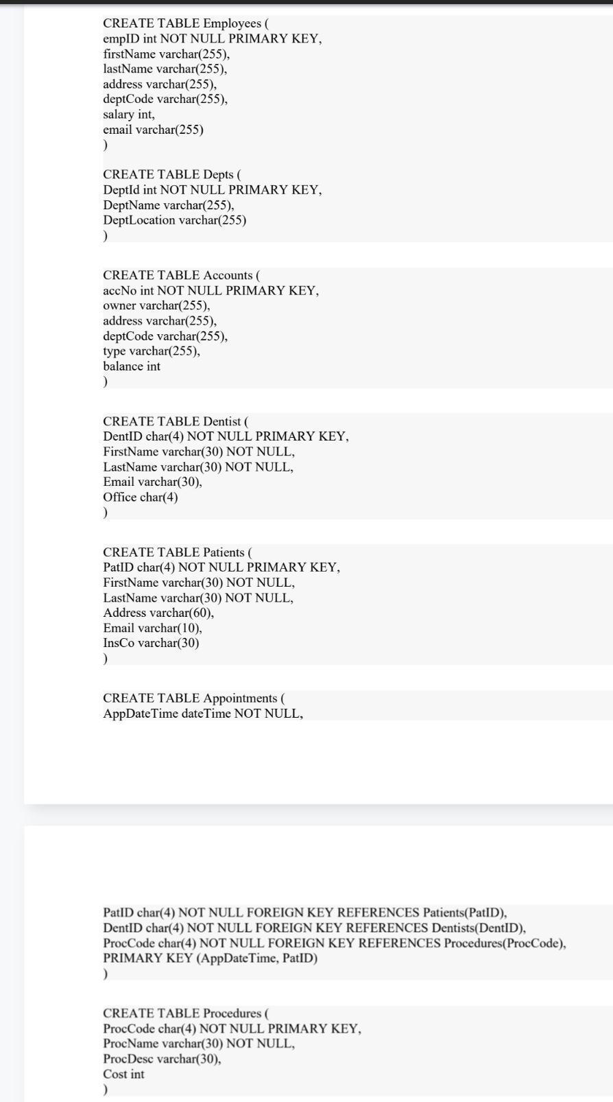 your book!!!!! Build the required INSERT/UPDATE/DELETE queries and copy your SQL code