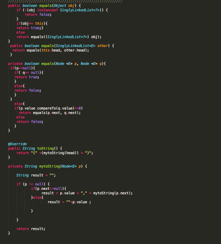 / returns true if the list is empty*/ public boolean isEmpty) return