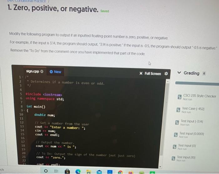  zero, positive or negative (make it simple) Practice 1. Zero, positive,