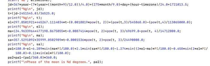 result are not the same, I found the number of t is