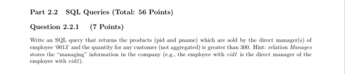 over all possible database instances and not just for the given example