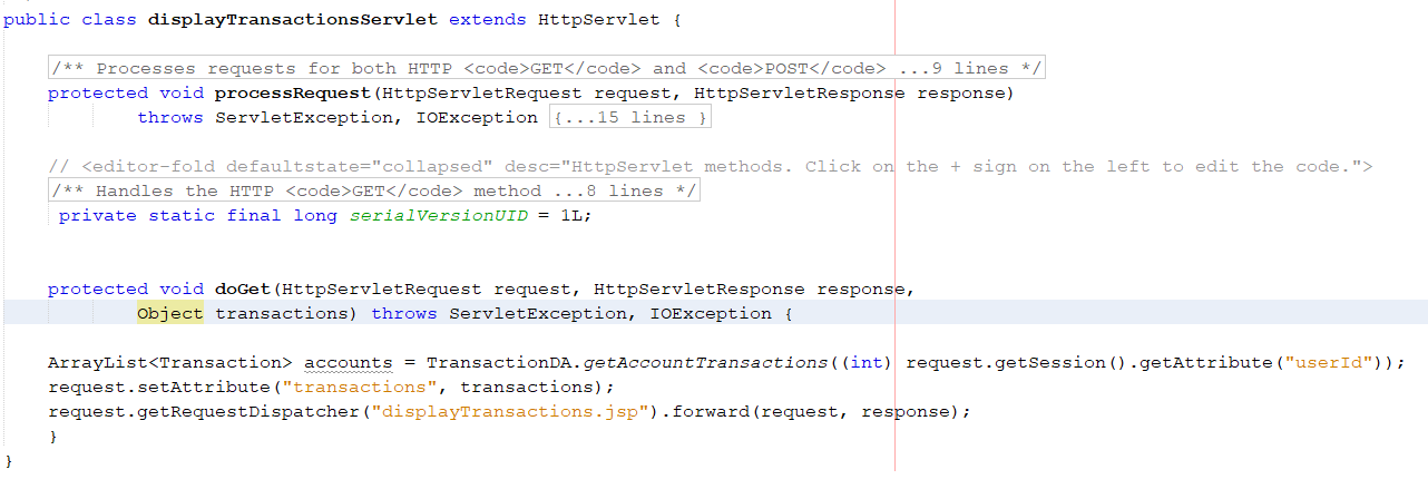 this. LoginServlet.java(Imports on top already included) 1. Modify the java server page