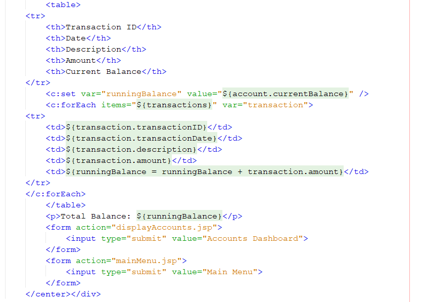displayed after a successful login to provide two options. One is to