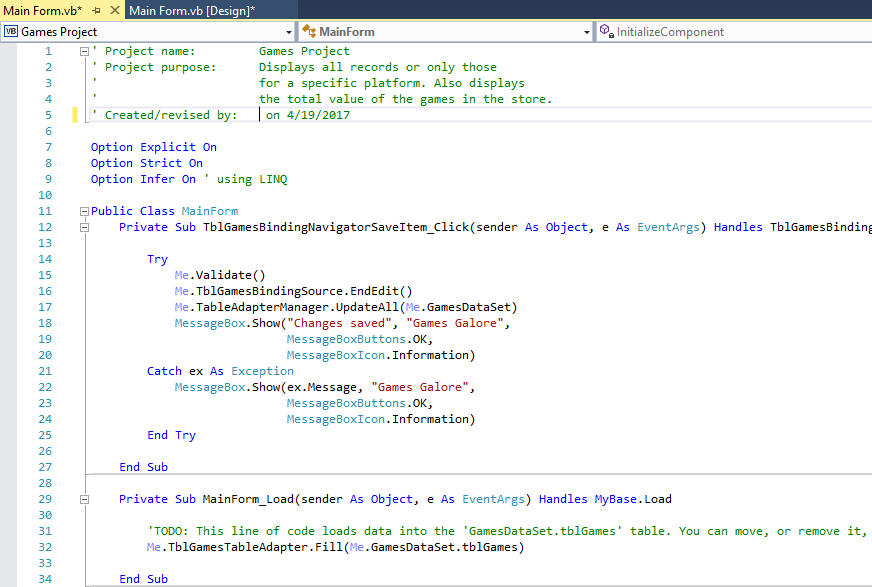 Hello again Chegg! I am a BEGINNER using Microsoft Visual Studio as