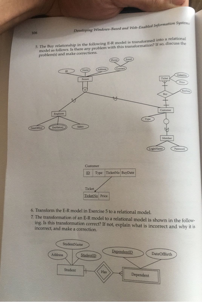 DO EXERCISE 6 ONLY Developing Windows-Based and Web-Enabled Information Systems 106 model