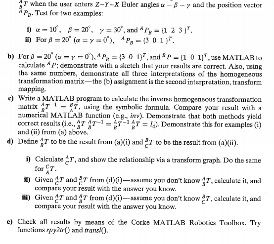 Please! solve part b and e. At when the user enters Z-Y-X
