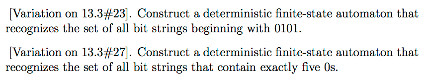 Topic: Discrete Mathematics and its Applications" Chapter 13 Modeling Computation:Finite-State Machines with