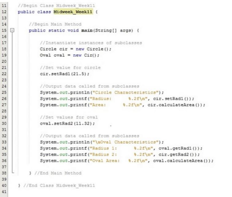 This is a JAVA question This is a main class & method