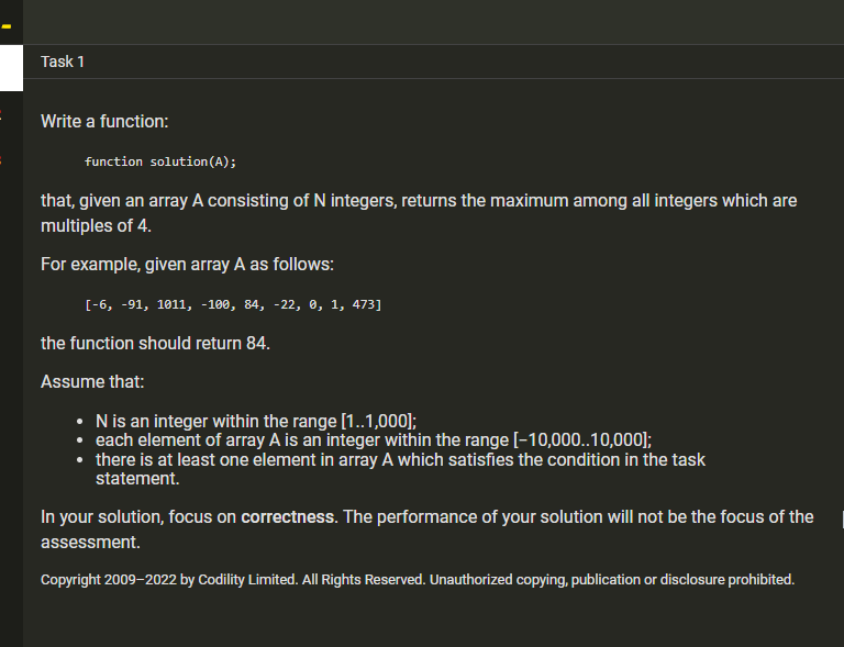  I need the solution in Javascript. Task 1 Write a function: