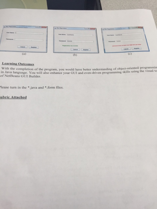 your knowledge of using NetBeans GUI Builder to develop Java SE applications.