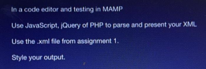  In a code editor and testing in MAMP Use JavaScript, jQuery