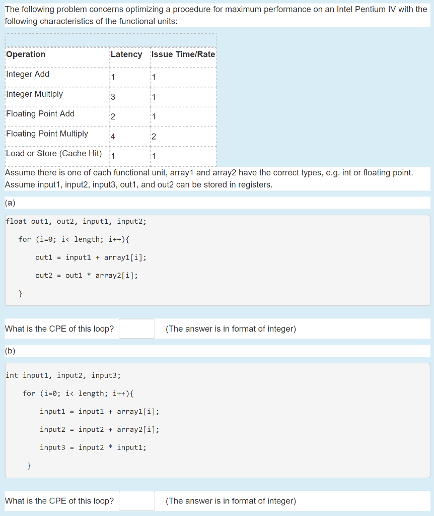  The following problem concerns optimizing a procedure for maximum performance on