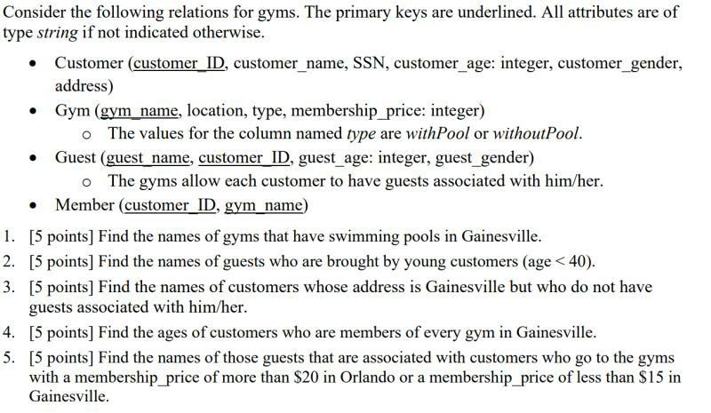  Only for question 4. This task asks us to write the