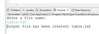Write a java program. The program asks for an input of the