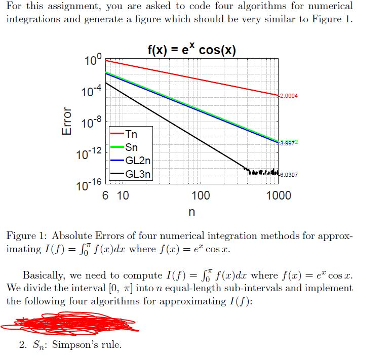  MATLAB. For this assignment, you are asked to code four algorithms