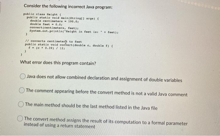 used to exactly replace the body of calculate? return 3* x; return