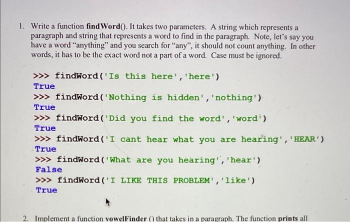 python homework need answer for all of this asap 1. Write a
