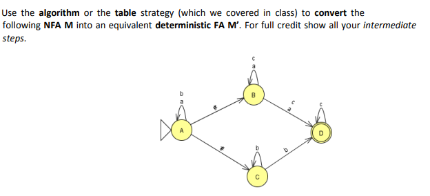 Use the algorithm or the table strategy (which we covered in