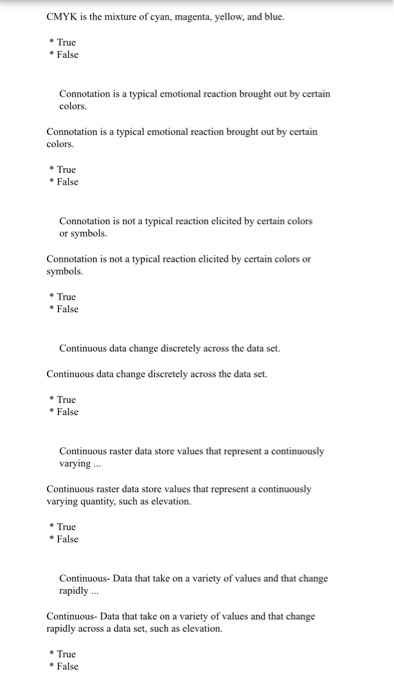 features. True False An event layer is a map layer? An event