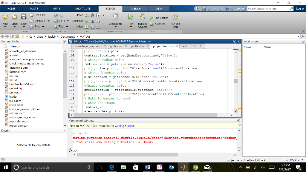 the project description. If someone could help make this slider bar change