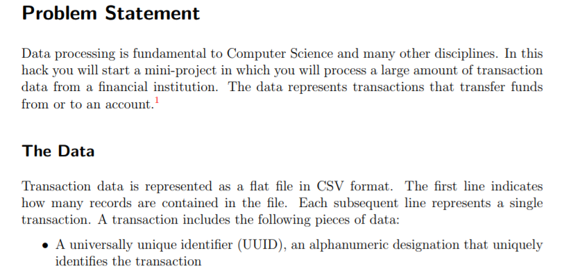 C program with test cases Problem Statement Data processing is fundamental to