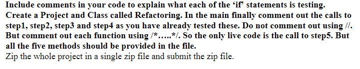 assignment is more exercise with conditional statements and code to make your