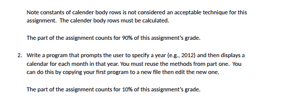 determining the day of the week the first day of a month