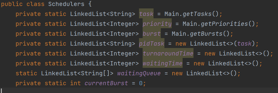 job first (SJF). Class scheduler is already made. I want the code