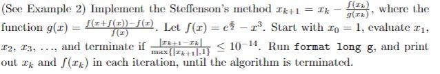 Please run the following question in Matlab code Below is the example