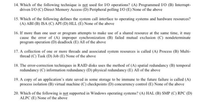  ANSWER ALL THE QUESTIONS BELOW WITH THE CORRECT ANSWER Which of