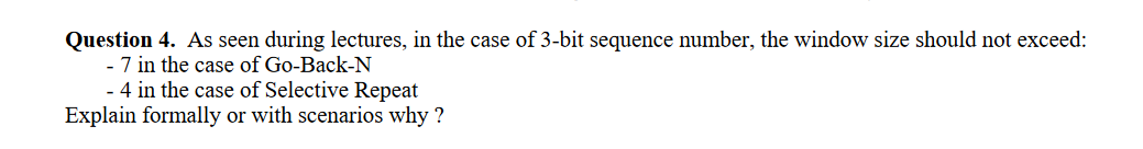  Question 4. As seen during lectures, in the case of 3-bit