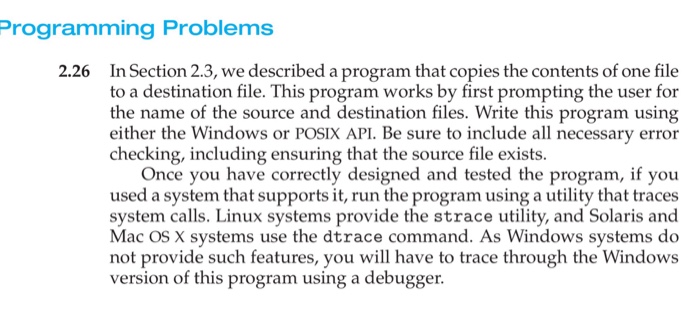  Please write in C programming language. Programming Problems 2.26 In Section