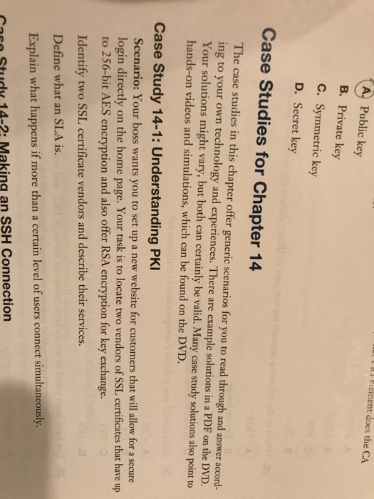  Answer the case without explanation please. Thanks Ill Ulement does the