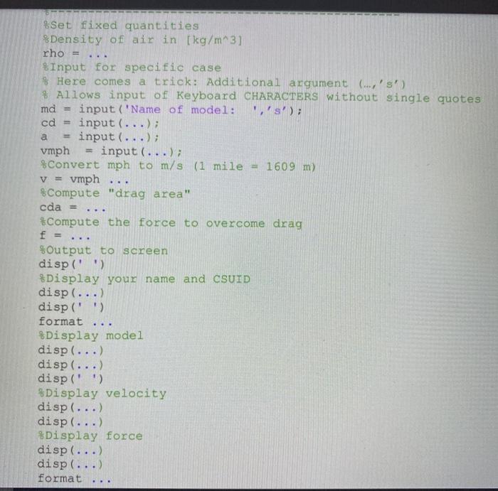 ONLY) (MATLAB ONLY) (MATLAB ONLY) (MATLAB ONLY) The force to overcome the