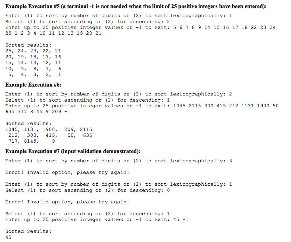 arrays. Problem: Sorting can be completed in either ascending (smallest value at