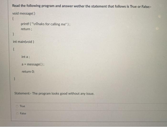 that follows is True or False:- int addmult (int ii, int jj):