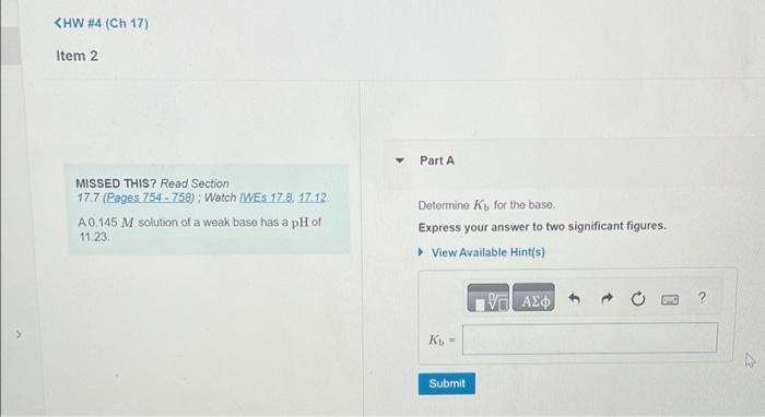  MISSED THIS? Read Section 17.7 (Pages 754 - 758) ; Watch