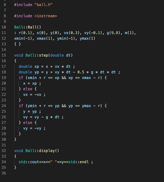 The constructor Ballo) does not allow the user of the class to