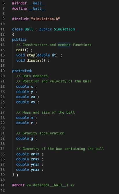 choose a custom initial position or velocity of the ball. Design an