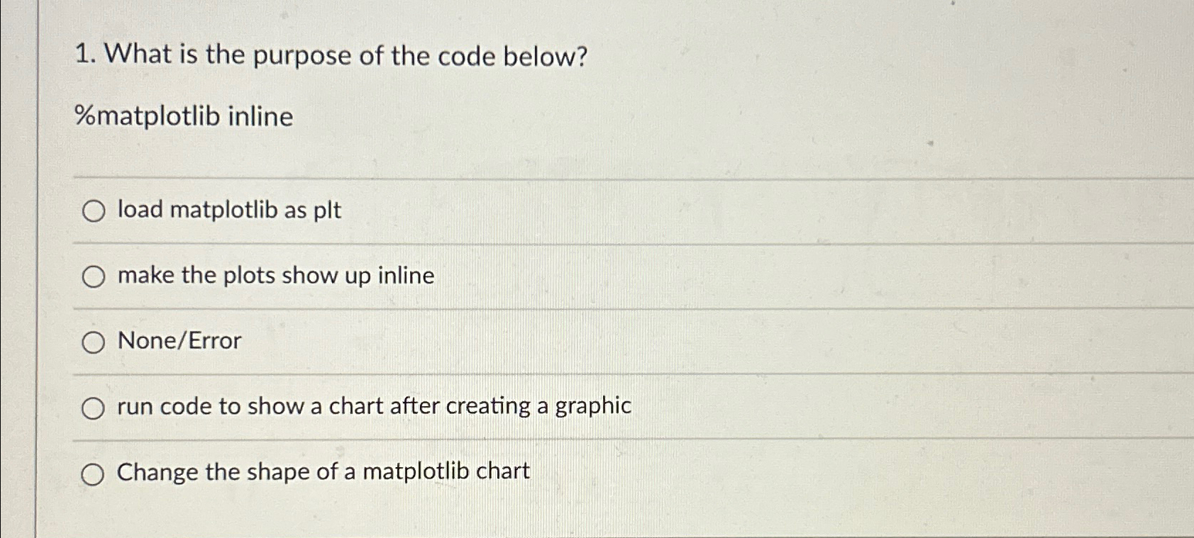  What is the purpose of the code below? %matplotlib inline load