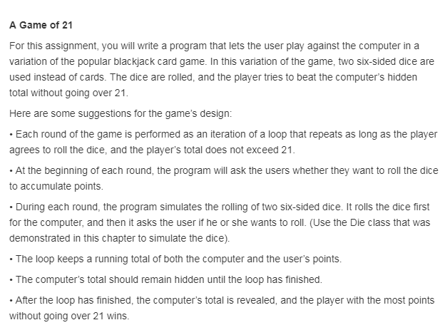 #include #include #include using namespace std; class Die { private: int sides;